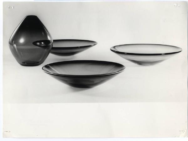 XI Triennale - Sezione della Norvegia - Vasi e piatti in vetro - Willy Johansson