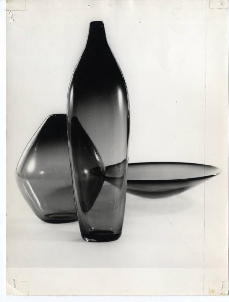 XI Triennale - Sezione della Norvegia - Vasi e piatti in vetro - Willy Johansson