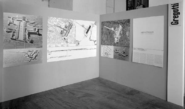 XVI Triennale - Primo ciclo - Il progetto di architettura - Salone d'onore - Otto progetti per Milano - Progetti di Vittorio Gregotti