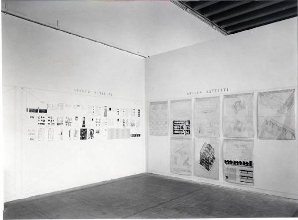 XVI Triennale - Primo ciclo - Galleria del disegno - Laboratorio personale e movimento di gruppo - Spazio dedicato ad Adolfo Natalini ed Emilio Battisti