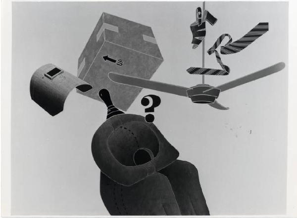 XVI Triennale - Secondo ciclo - Il progetto di architettura - Architetture italiane degli anni '70 - Opera d'arte "Ventilatore", di Emilio Tadini