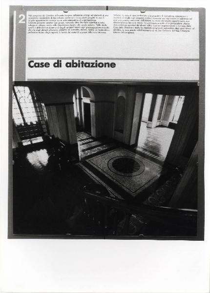 XVI Triennale - Secondo ciclo - Catasto del disegno - Giuseppe de Finetti, progetti 1920-1951 - Pannello con esempio di case di abitazione
