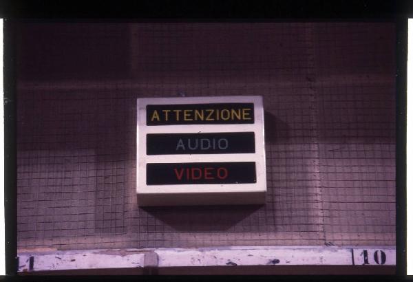 XVI Triennale - Terzo ciclo - Lo spazio audiovisivo - Lo spazio scenografico della televisione italiana
