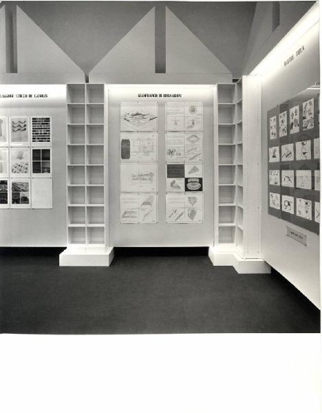 XVI Triennale - Terzo ciclo - La sistemazione del design - L'interno dopo la forma dell'utile (concorso) - Pannello di Gianfranco di Bernardini