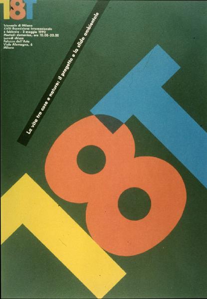 XVIII Triennale - Manifesto ufficiale - Bob Noorda
