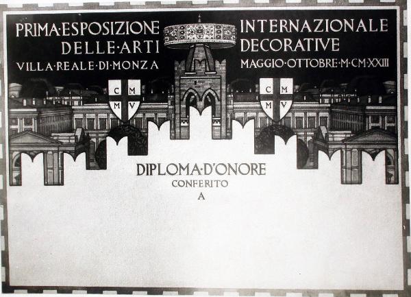 I Biennale - Diploma d'onore