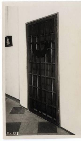 IV Triennale - Mostra di arte sacra - Cancello in ferro disegno di Enrico Ratti