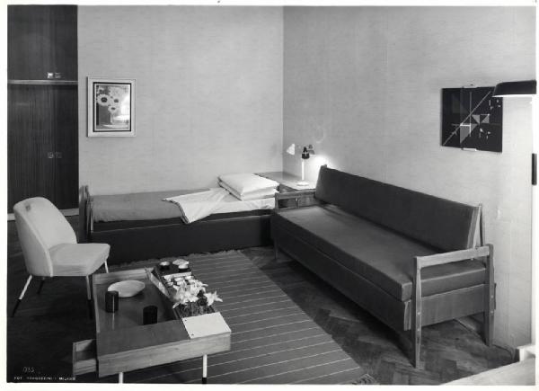 IX Triennale - Abitazione - Alloggio n. 1: appartamento per 4 persone - Camera da letto per i figli - Carlo Pagani - Franca Antonioli Helg