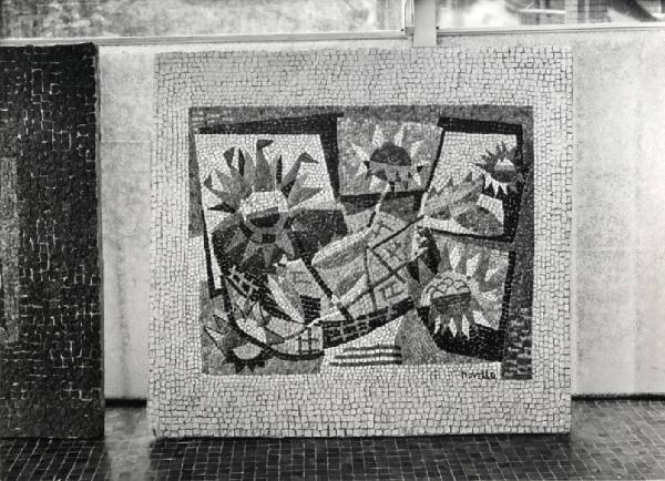 IX Triennale - Paglia, giunco, vimini - Mosaico "Composizione" di Gino Novello