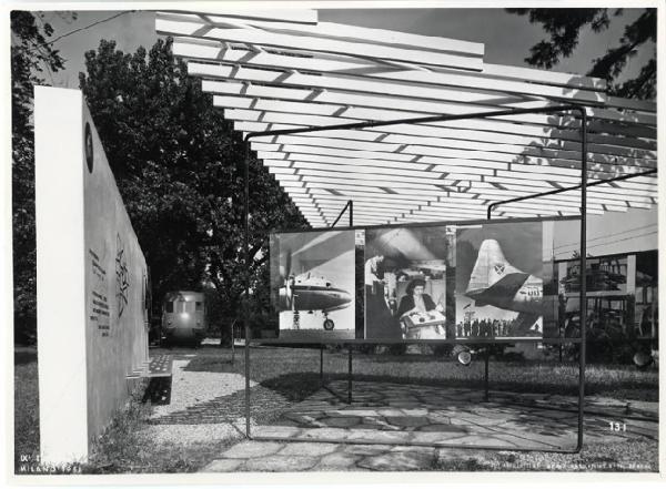 IX Triennale - Mostra internazionale dell'architettura in movimento - Padiglione per la mostra dei Mezzi di trasporto aerei, terrestri e lacuali - Gian Casè - Nino Fontana