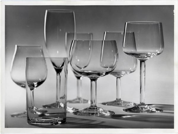 XII Triennale - Mostra internazionale del vetro e dell'acciaio - Bicchieri in vetro