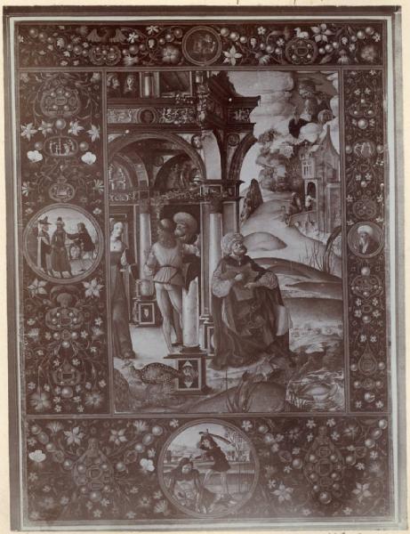 Matteo da Milano - Illustrazione per il breviario di Ercole I d'Este - Pagina miniata - Zagabria - Strossmayerova galerjia