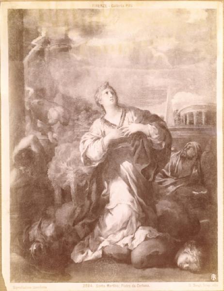 Pietro da Cortona - Santa Martina - Dipinto - Olio su tela - Firenze - Palazzo Pitti