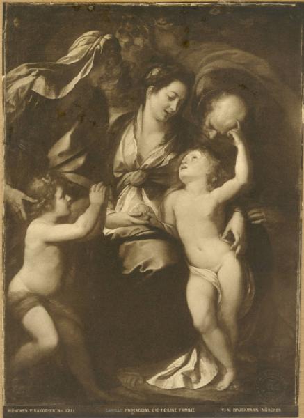 Procaccini, Giulio Cesare (?) - Sacra Famiglia con san Giovannino - Dipinto su tela - Monaco - Alte Pinakothek
