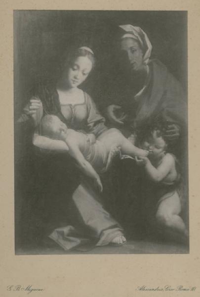 Schedoni Bartolomeo? - Madonna con Bambino, Sant'Anna e San Giovannino - Dipinto