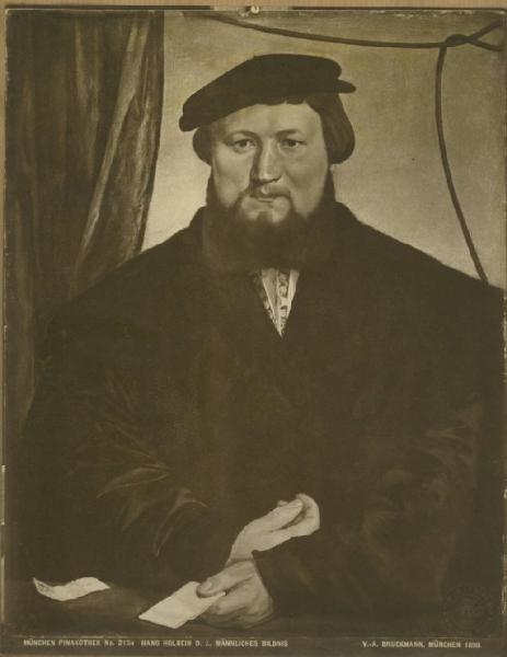 Copia da Hans Holbein il Giovane - Ritratto di Derich Berck - Dipinto su tavola - Monaco - Alte Pinakothek