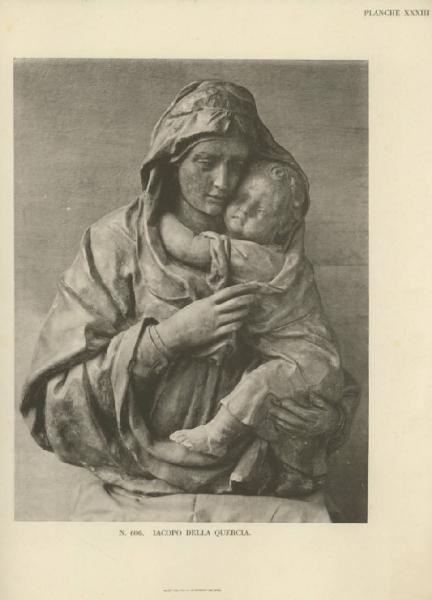 Della Quercia, Jacopo (attr.) - Madonna con Bambino - Scultura