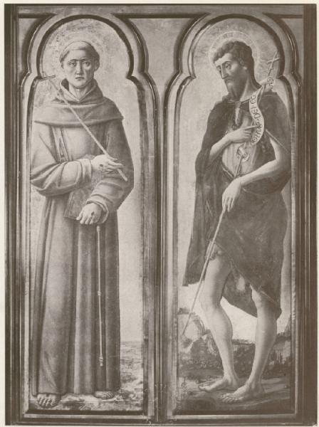 Vivarini, Antonio - San Francesco e San Giovanni Battista - Polittico di Andria - Dipinto su tavola