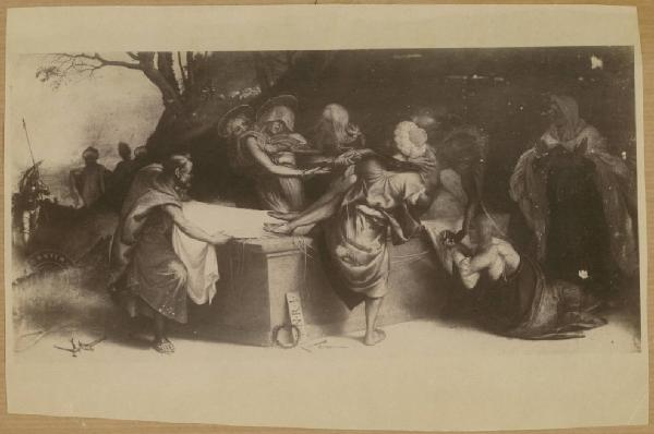 Lotto, Lorenzo - Cristo deposto nel sepolcro - Dipinto - Olio su tavola - Bergamo - Accademia Carrara