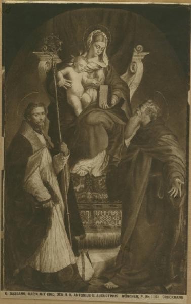 Bassano, Jacopo - Madonna in trono con Bambino e Santi - Dipinto - Monaco - Alte Pinakothek