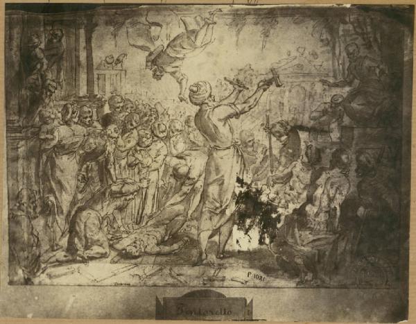 Tintoretto - Miracolo di san Marco - Disegno