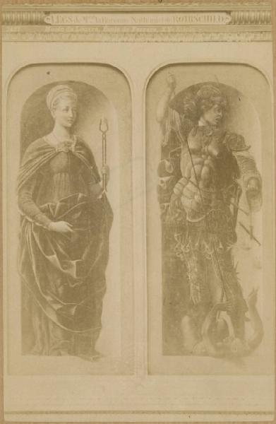 Roberti, Ercole de' - Santa Apollonia e San Michele - Dipinto su tavola - Parigi - Louvre