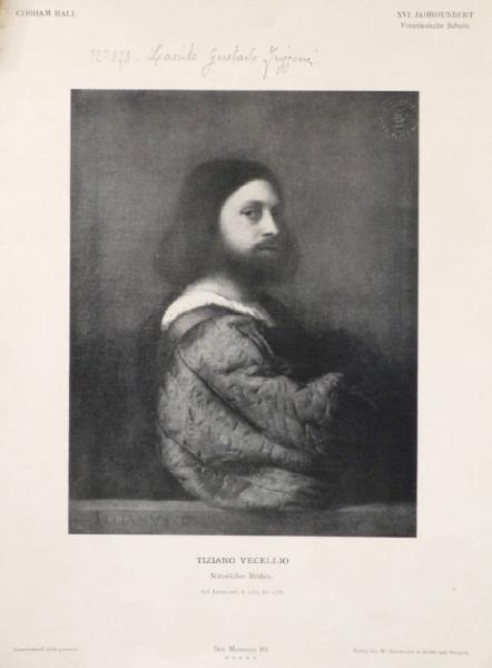 Tiziano Vecellio - Ritratto maschile - Dipinto - Olio su tela - Cobham - Cobham Hall