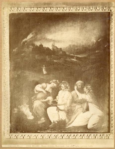 Cariani, Giovanni - Loth e le figlie - Dipinto - Olio su tavola - Milano - Castello Sforzesco - Pinacoteca