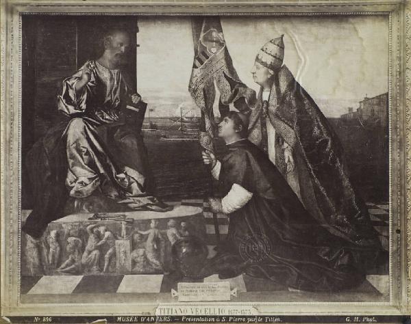 Vecellio, Tiziano - San Pietro, Alessandro VI e il vescovo Pesaro - Dipinto - Olio su tela - Anversa - MusÃ©e Royal des Beaux-Arts