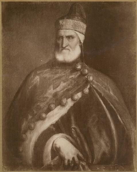 Vecellio, Tiziano - Ritratto del doge Andrea Gritti - Dipinto - Olio su tela - Vienna - Proprietà famiglia Czernin von Chudenitz
