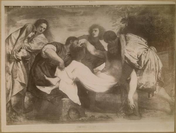 Vecellio, Tiziano - Il trasporto di Cristo al sepolcro - Dipinto - Olio su tela - Parigi - Louvre