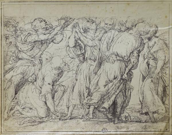 Vecellio, Tiziano - Gruppo di Apostoli - Studio per gli apostoli dell'Assunta - Disegno - Parigi - Museo del Louvre