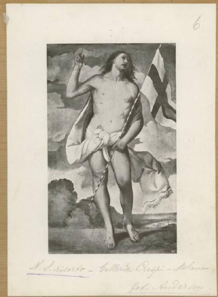 Vecellio, Tiziano - Cristo risorto - Dipinto - Olio su tela - Milano - Galleria Crespi