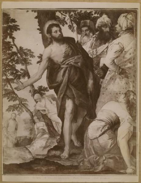 Veronese, Paolo - La predica del Battista - Dipinto - Olio su tela - Roma - Galleria Borghese