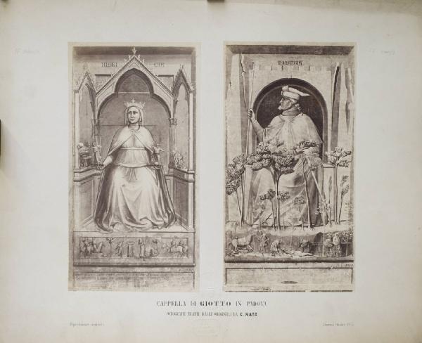 Giotto di Bondone - La Giustizia - Allegorie delle Virtù e dei Vizi - Affresco - Padova - Cappella degli Scrovegni