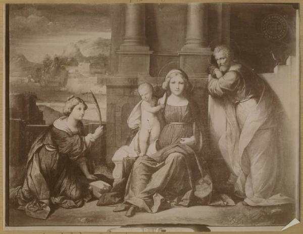 Tisi, Benvenuto detto Garofalo - Sacra Famiglia con santa Caterina d'Alessandria - Dipinto su tavola - Città del Vaticano - Pinacoteca Vaticana