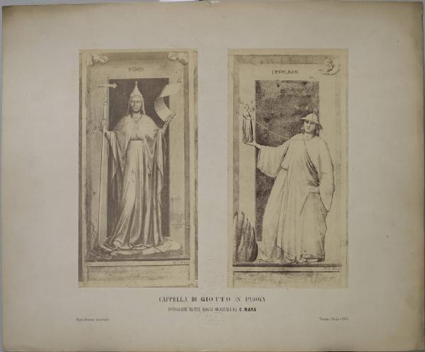 Giotto di Bondone - La Fede - Allegorie delle Virtù e dei Vizi - Affresco - Padova - Cappella degli Scrovegni