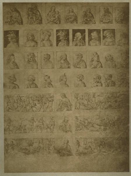 Raibolini, Giacomo - Madonne con bambino, ritratti, putti che giocano, scene allegoriche - Disegno - Lille - Musée Wicar - Collezione Lenglart