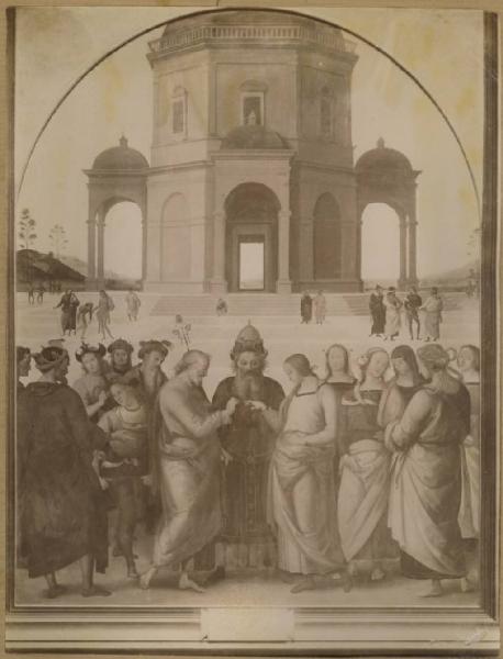 Vannucci, Pietro detto Perugino - Sposalizio della Vergine - Dipinto - Olio su Tavola - Caen - Musée des Beaux-Arts