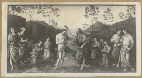 Vannucci, Pietro detto Perugino - Battesimo di Cristo - Polittico di san Pietro (part.) - Dipinto - Olio su Tavola - Rouen - Musée des Beaux-Arts