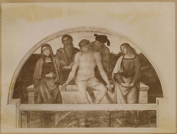 Vannucci, Pietro detto Perugino - Pietà (lunetta della Pala di Fano) - Dipinto - Olio su tavola - Fano - Chiesa di Santa Maria Nuova