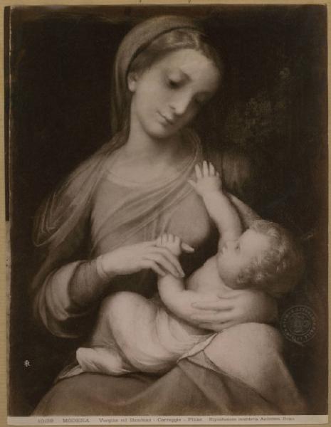 Allegri, Antonio detto Correggio - Madonna con Bambino (Madonna Campori) - Dipinto - Olio su tavola - Modena - Galleria Estense