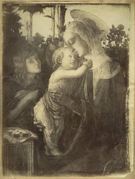 Botticelli, Sandro - Madonna con Bambino e san Giovannino - Dipinto - Tempera su tavola - Parigi - Louvre