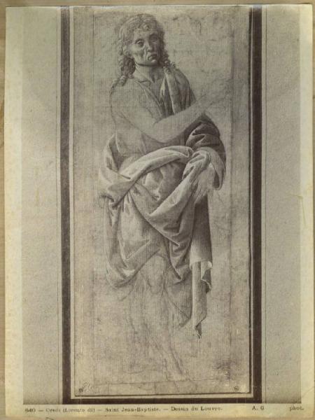 Lorenzo di Credi - San Giovanni Battista - Disegno - Parigi - Louvre - Département des Arts graphiques