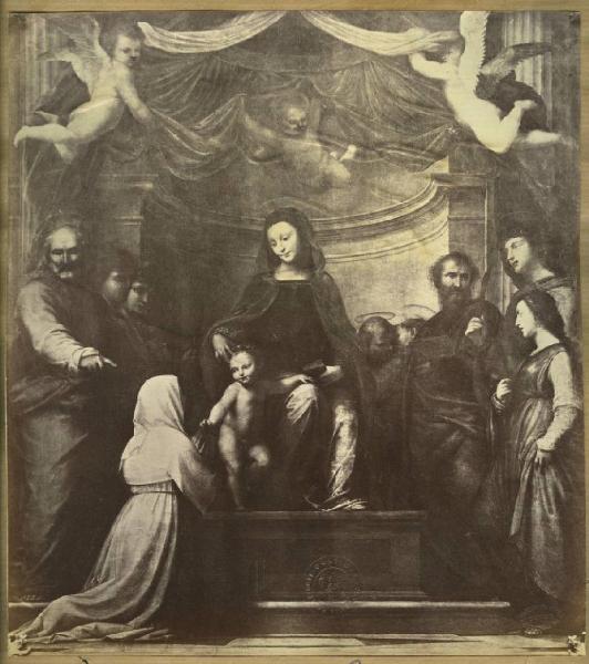 Bartolomeo della Porta detto Fra' Bartolomeo - Matrimonio mistico di santa Caterina da Siena - Dipinto su tavola - Parigi - Louvre