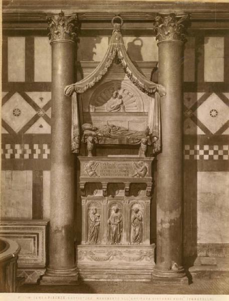 Donatello - Monumento funebre Coscia - Sculture in marmo e bronzo dorato - Firenze - Battistero