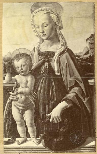 Vannucci, Pietro detto Perugino - Madonna con Bambino - Dipinto su tavola - Berlino - Staatliche Museen - Gemäldegalerie