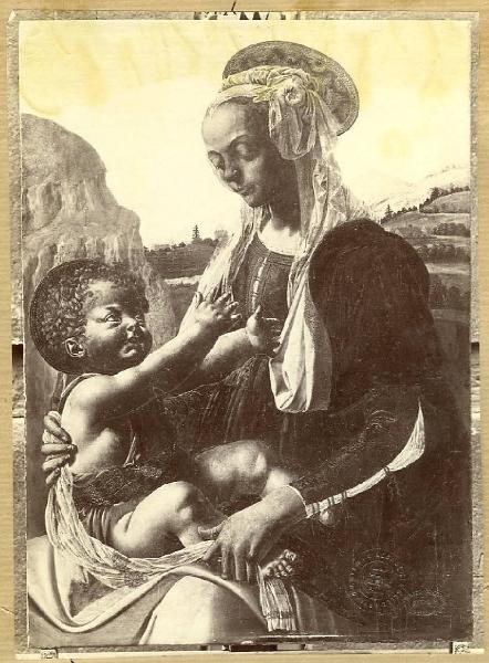 Verrocchio, Andrea - Madonna con Bambino - Dipinto su tavola - Berlino - Staatliche Museen - Gemäldegalerie
