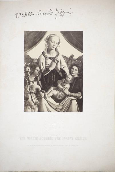 Vannucci, Pietro detto Perugino - Adorazione del Bambino con due angeli - Dipinto su tavola - Londra - National Gallery
