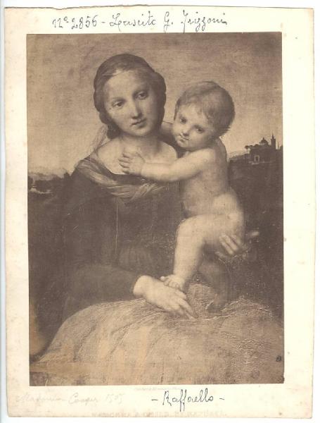 Sanzio, Raffaello - Madonna con Bambino (Piccola Madonna Cowper) - Dipinto - Olio su tavola - Panshanger - Collezione Cowper